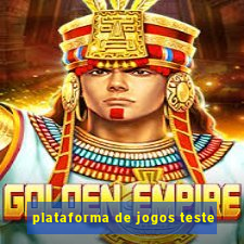 plataforma de jogos teste